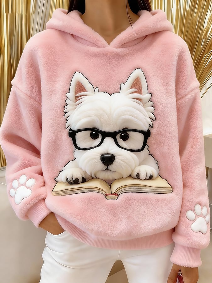 Romilly | Sudadera con Capucha y Gráfico de Perro
