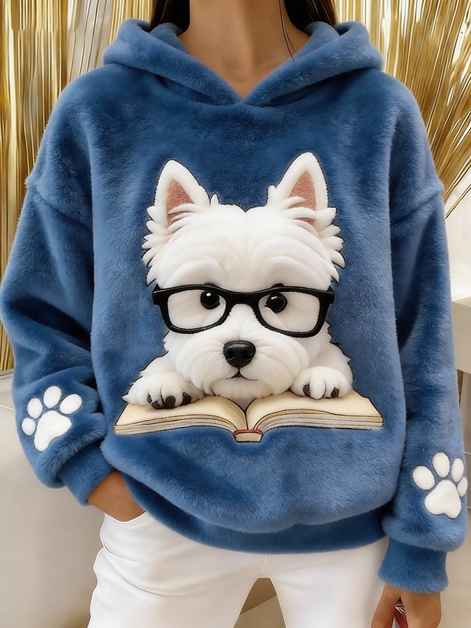 Romilly | Sudadera con Capucha y Gráfico de Perro