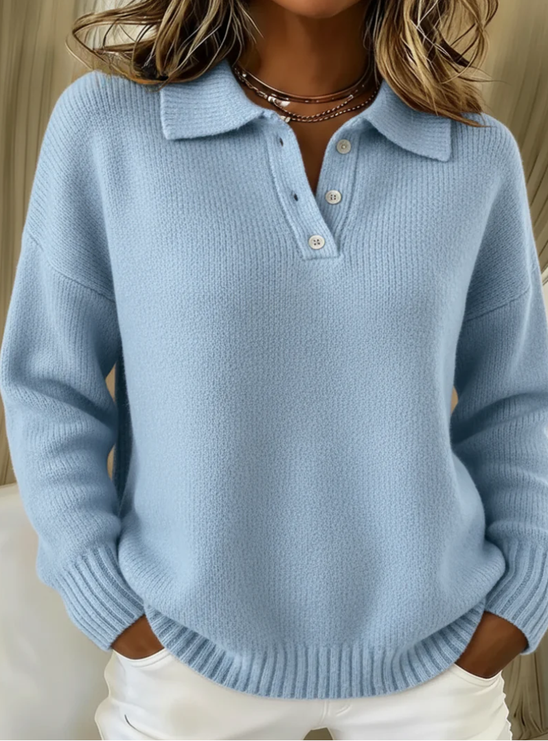 Rosabel | Polo Collar Knit Jumper