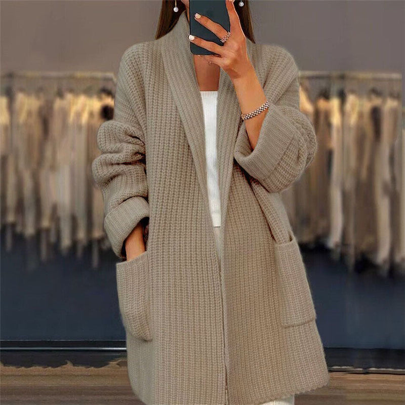 Hollis | Ribbed Open-Front Cardigan