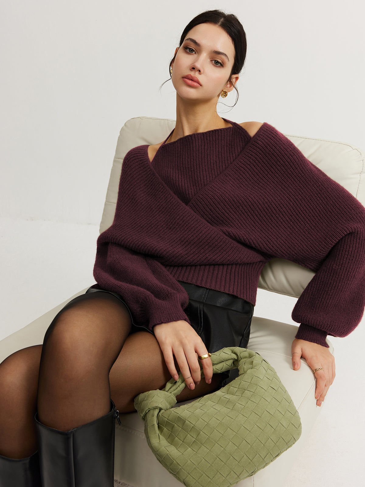 Tamsin | Crossover Wrap Jumper