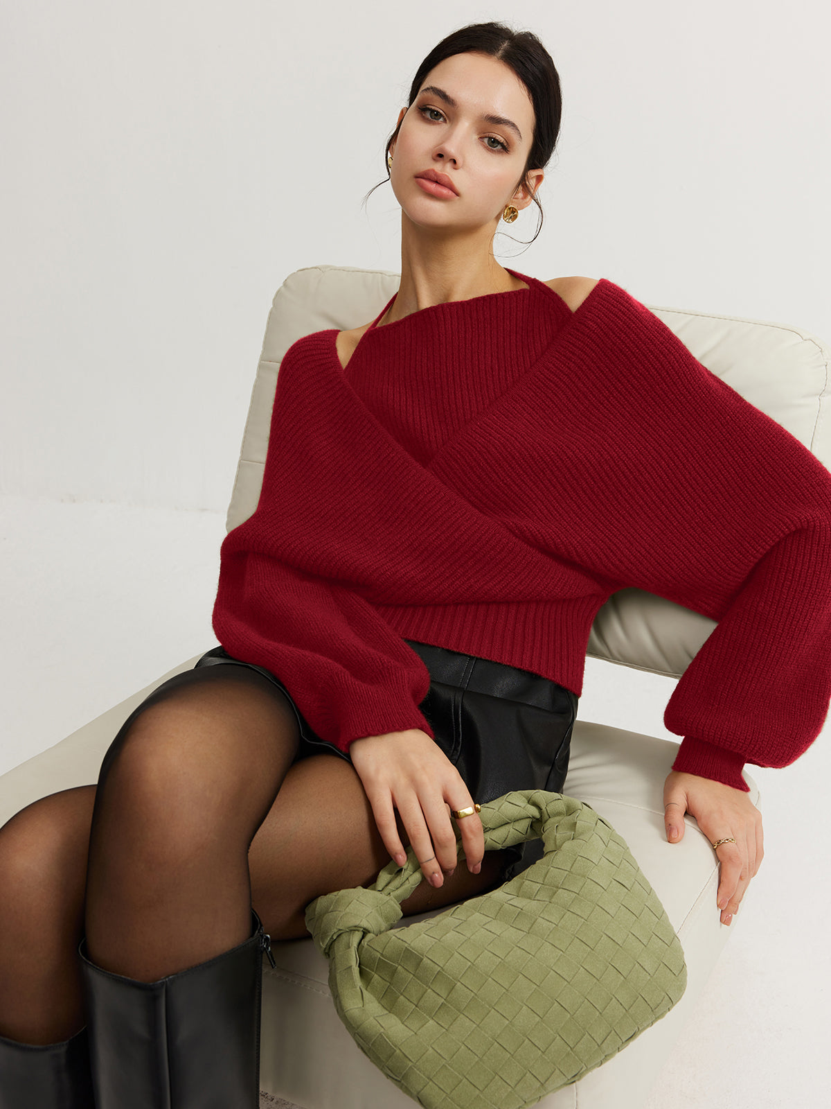 Tamsin | Crossover Wrap Jumper