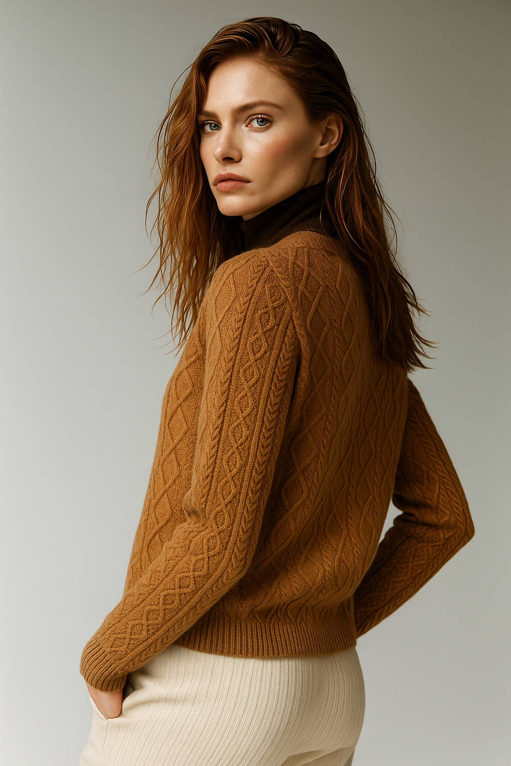 Letitia | Cable-Knit Button Cardigan