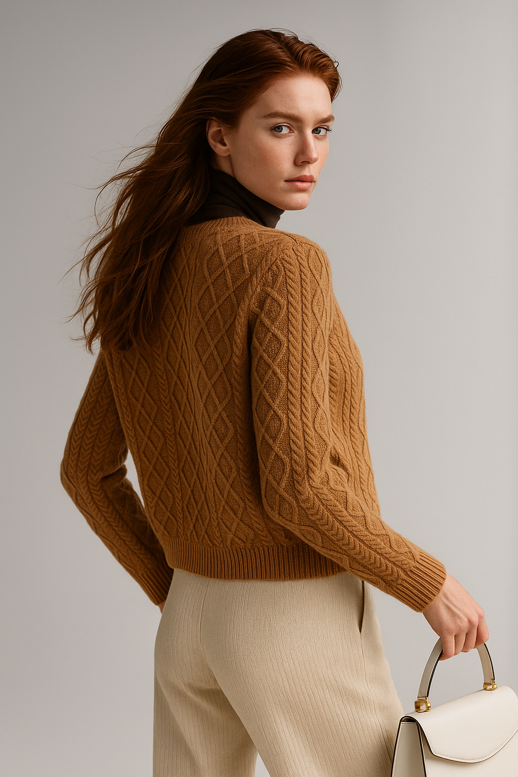 Letitia | Cable-Knit Button Cardigan
