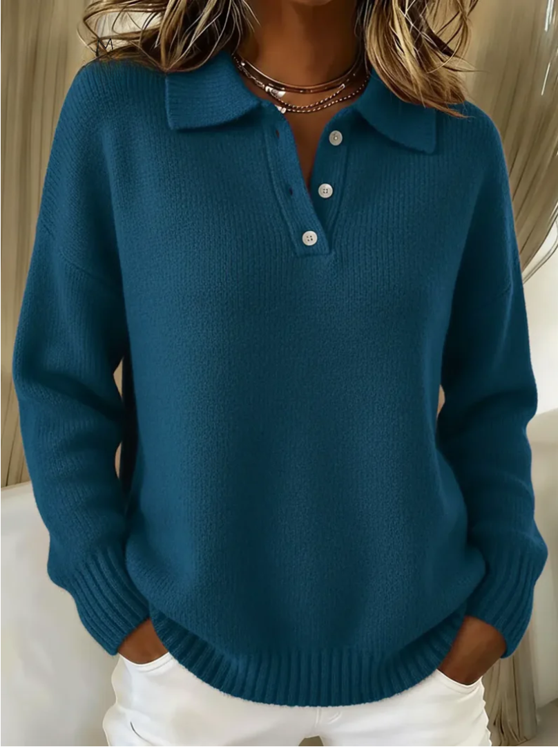 Rosabel | Polo Collar Knit Jumper