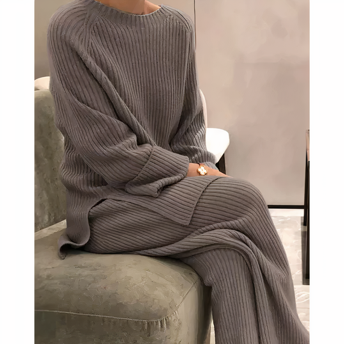 Georgina | Ribbed Jumper and Trouser Set