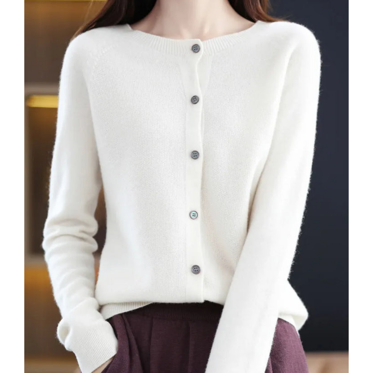 Harriet | Button-Up Knit Cardigan