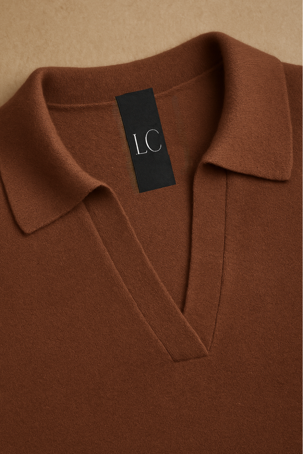 Nell | Merino Wool Collared Knit Polo Top