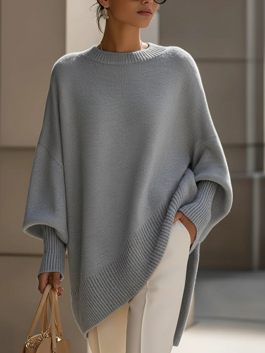 Sadie | Merino Wool Asymmetric Jumper