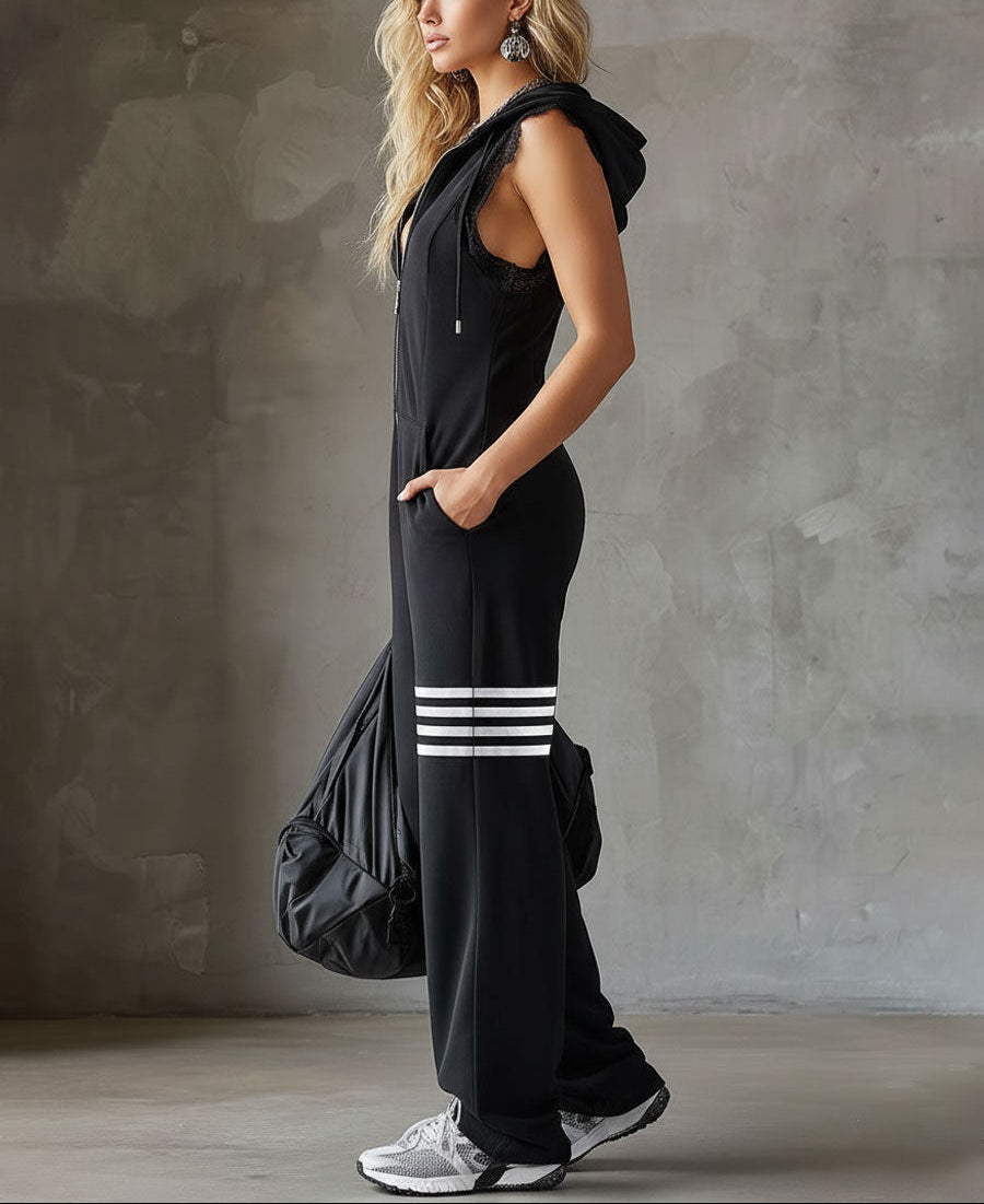 Marian | Hooded Sleeveless Jumpsuit