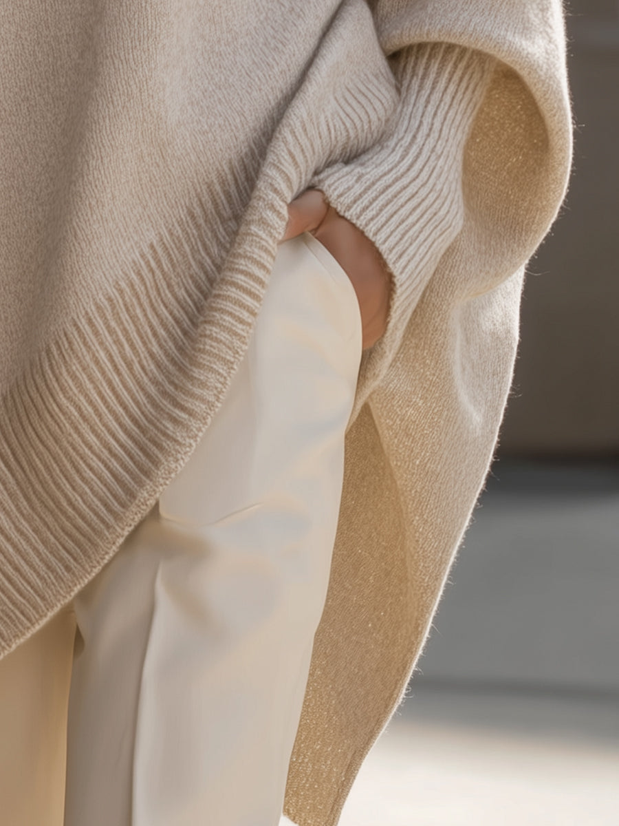 Sadie | Merino Wool Asymmetric Jumper