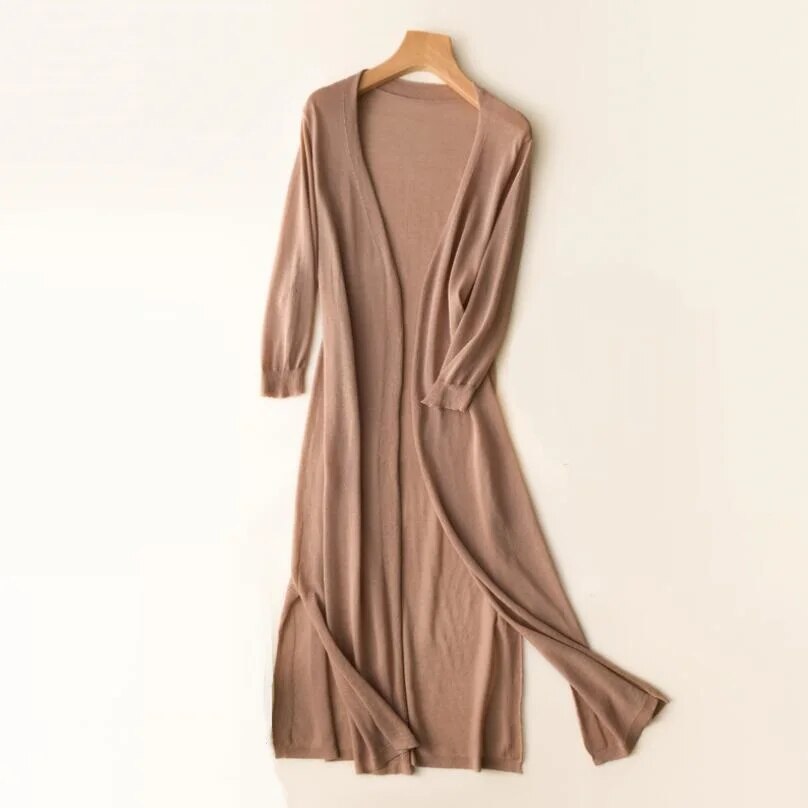 Imelda | Longline Open Knit Cardigan