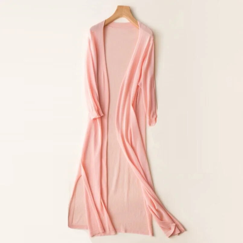 Imelda | Longline Open Knit Cardigan