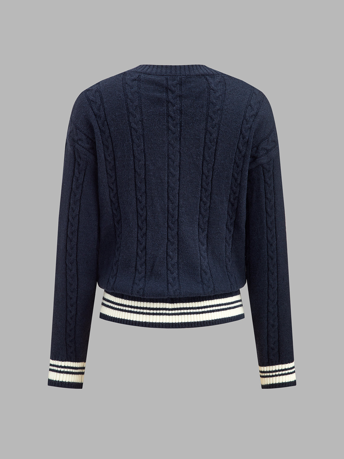 Phoebe | Wool Mix Cable Knit Cricket Jumper