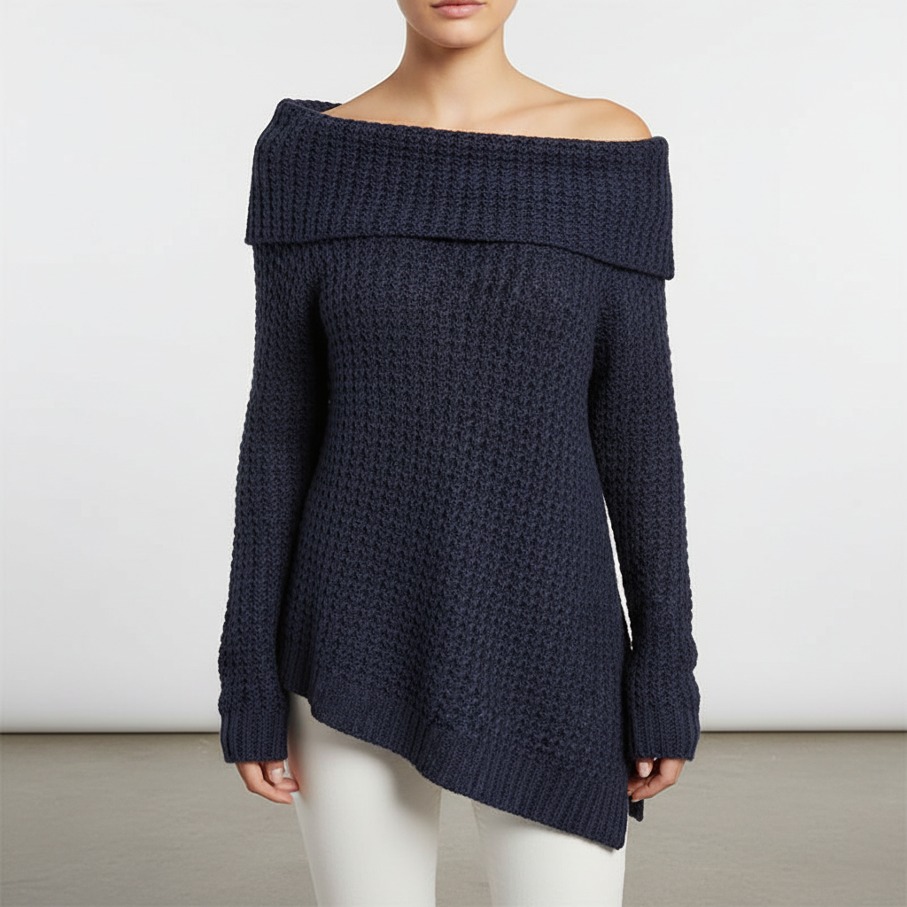 Opal | Merino Wool Off-Shoulder Jumper