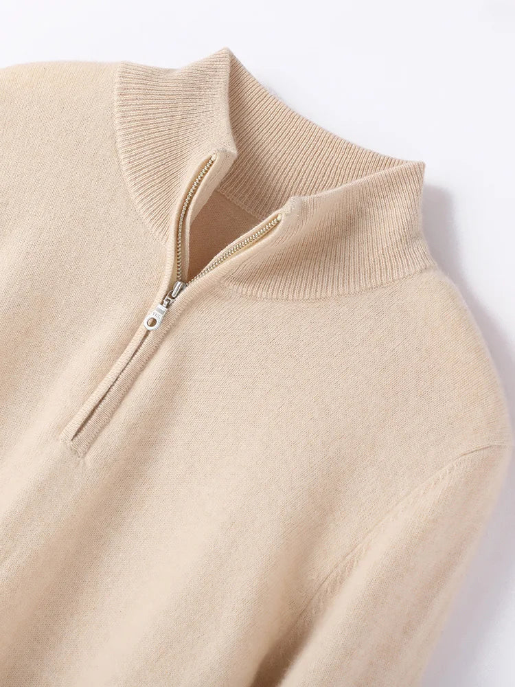 Odette | Merino Wool Half Zip Jumper
