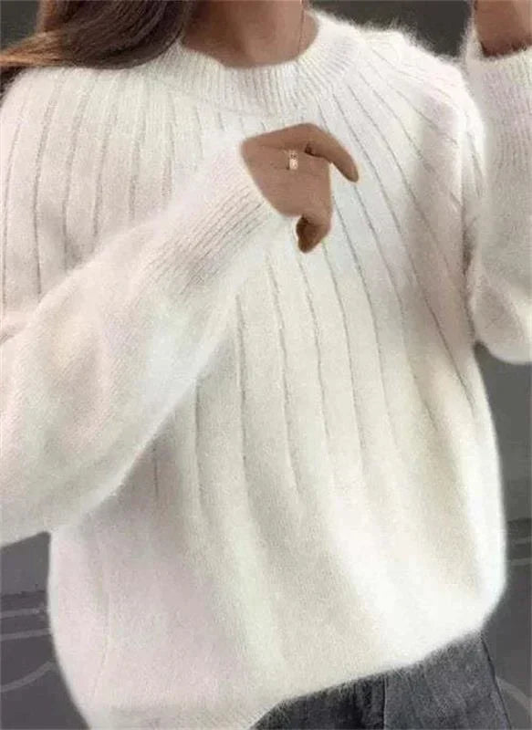 Amelia | Ribbed Crew Neck Jumper