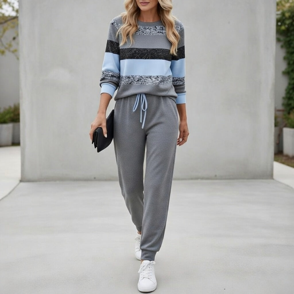 Millicent | Colour Block Jogger Lounge Set