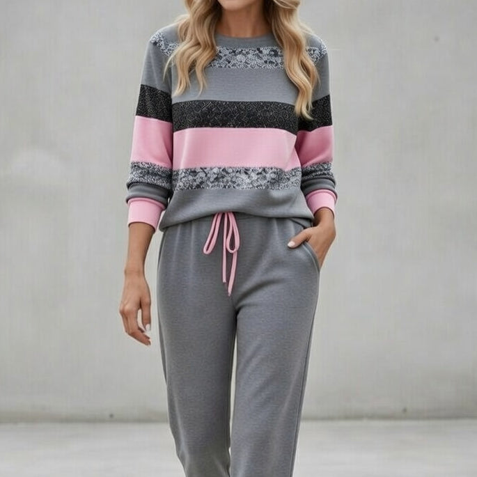 Millicent | Colour Block Jogger Lounge Set