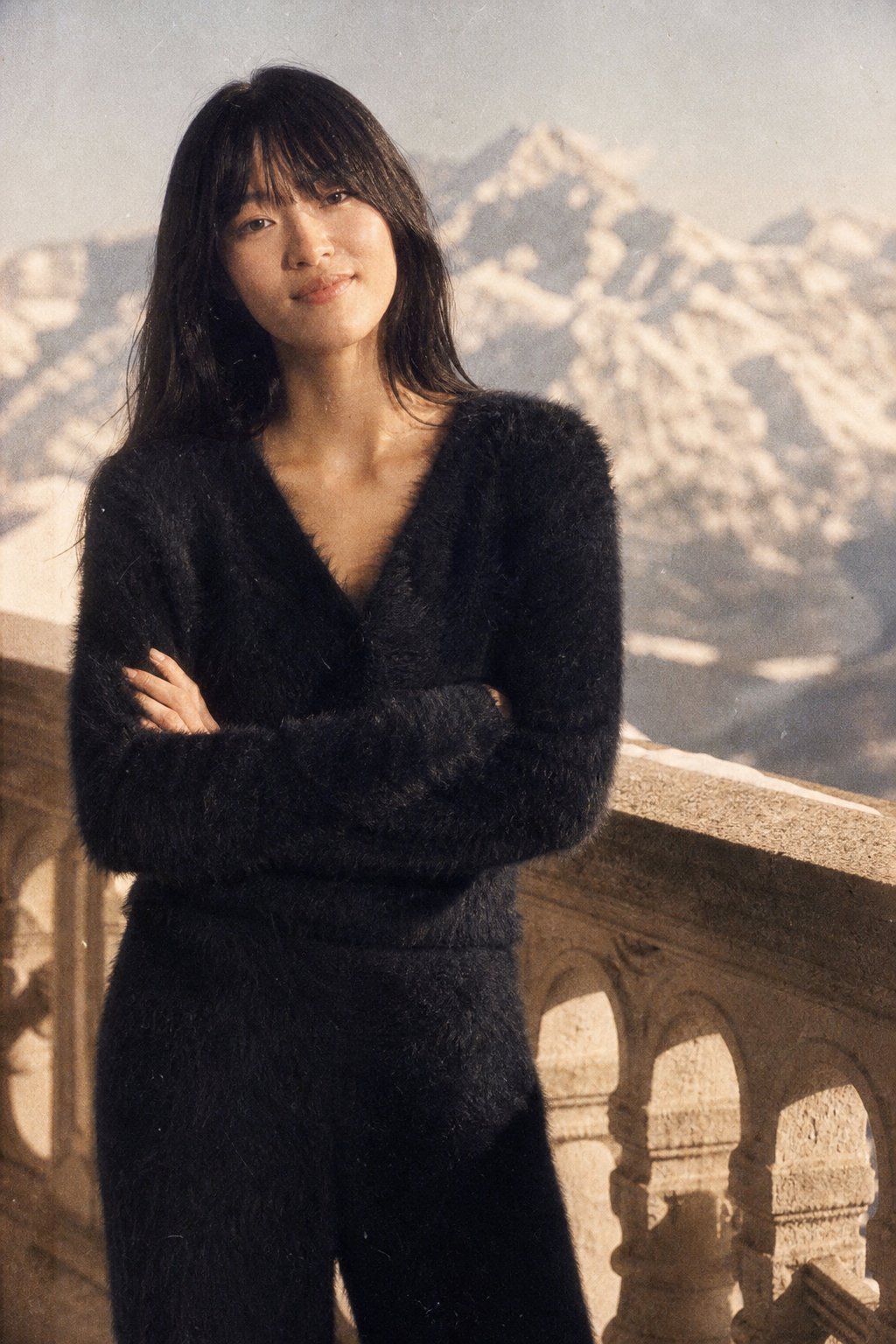 Ernestine | Fluffy V-Neck Button Cardigan