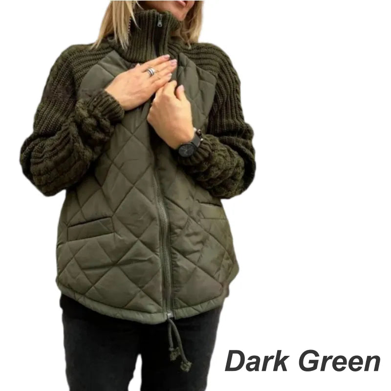 Sabine | Quilted Padded Zip Jacket