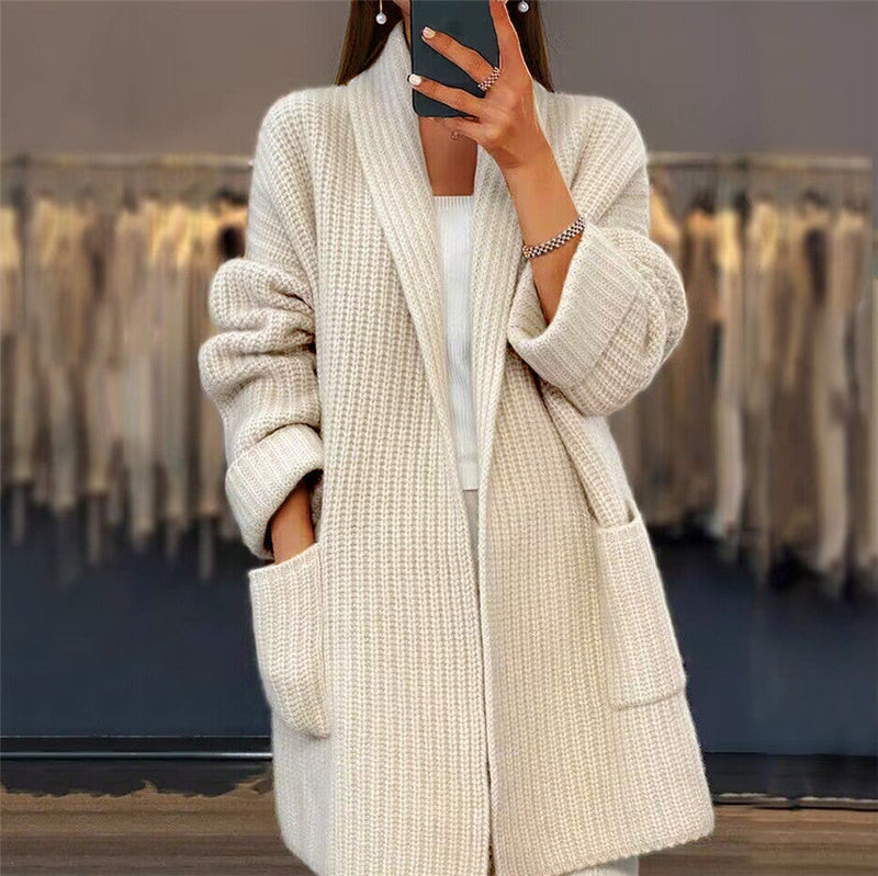 Hollis | Ribbed Open-Front Cardigan