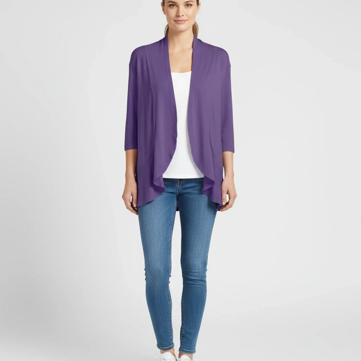 Draped waterfall cardigan