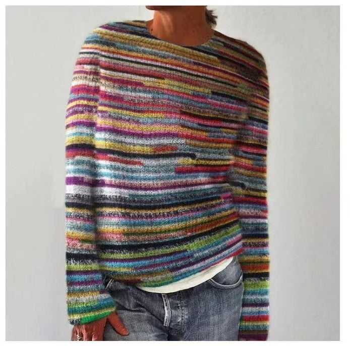 Fair isle crew neck jumper