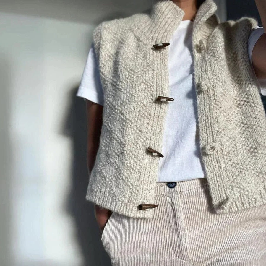 Emilia | Chunky Wool-Blend Knit Gilet