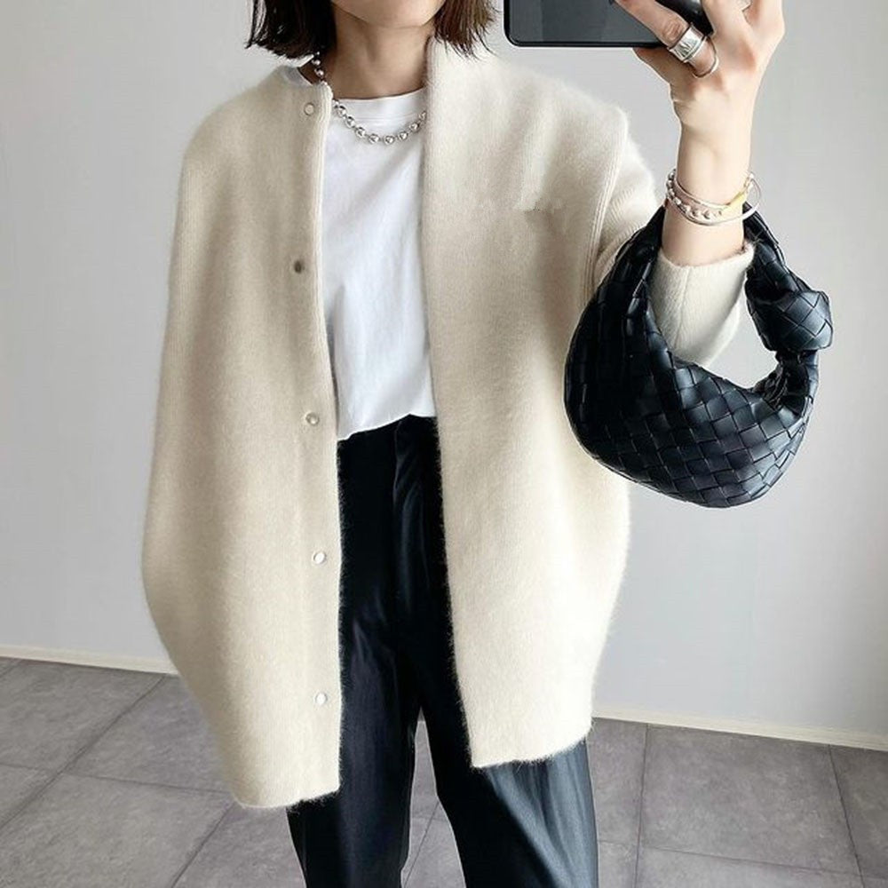 Longline button cardigan