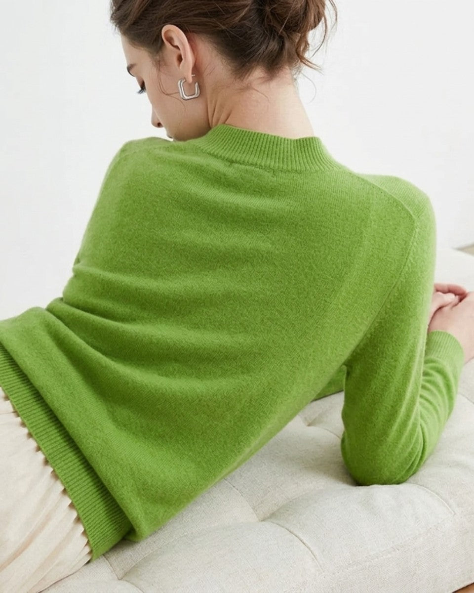 Merino mock neck jumper