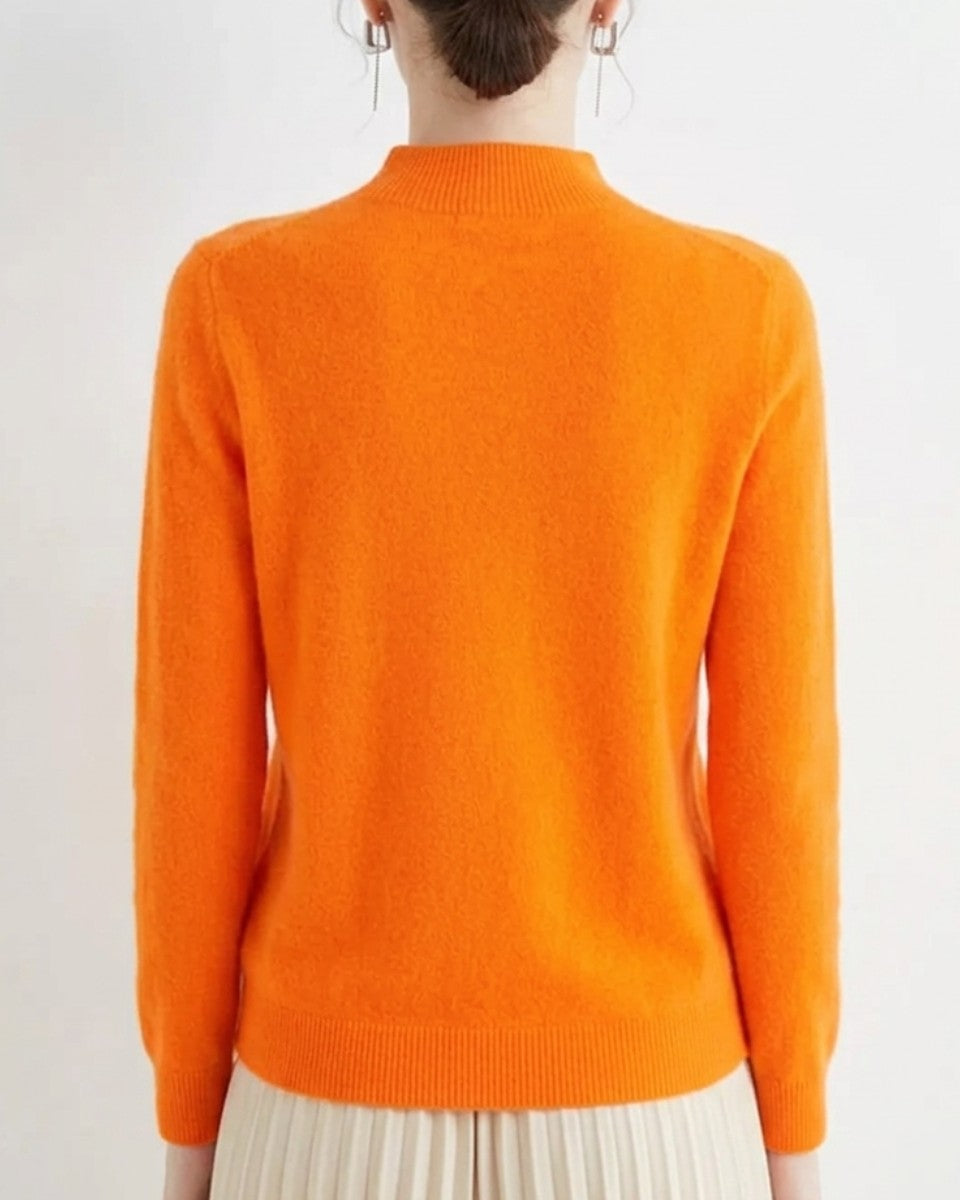 Merino mock neck jumper