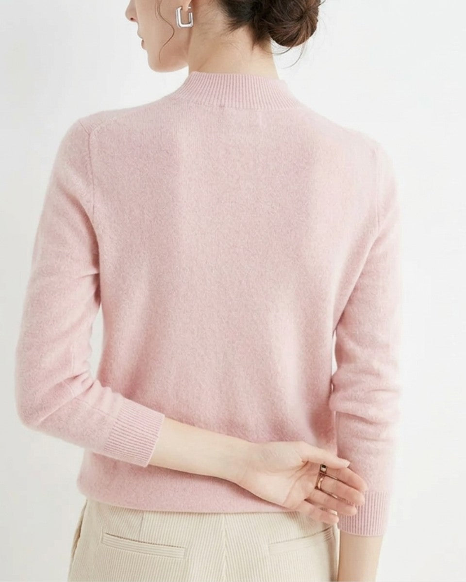 Merino mock neck jumper