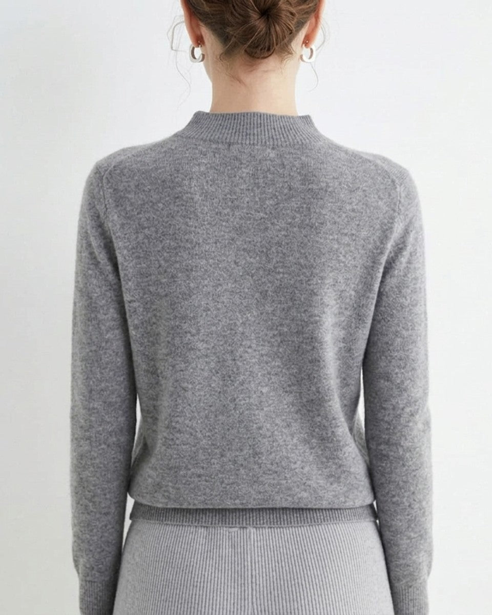 Merino mock neck jumper