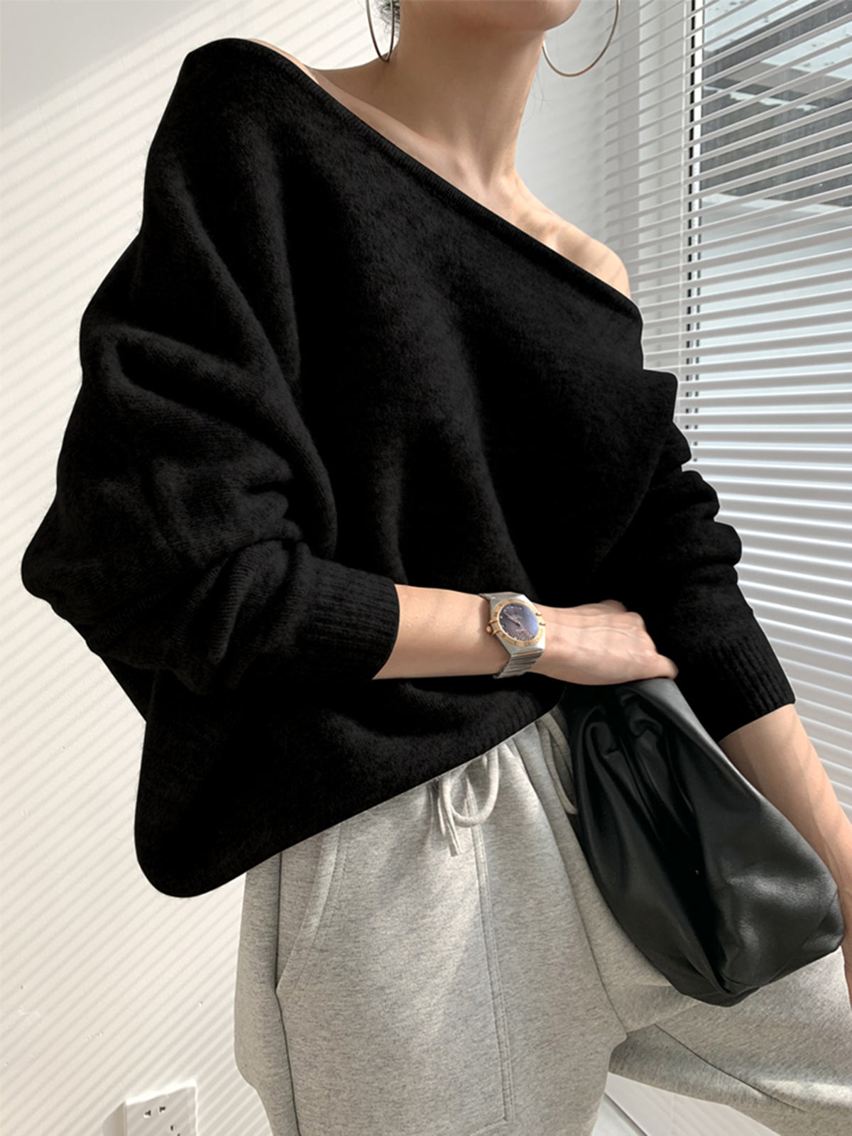 Sally | Wool Off-Shoulder Jumper