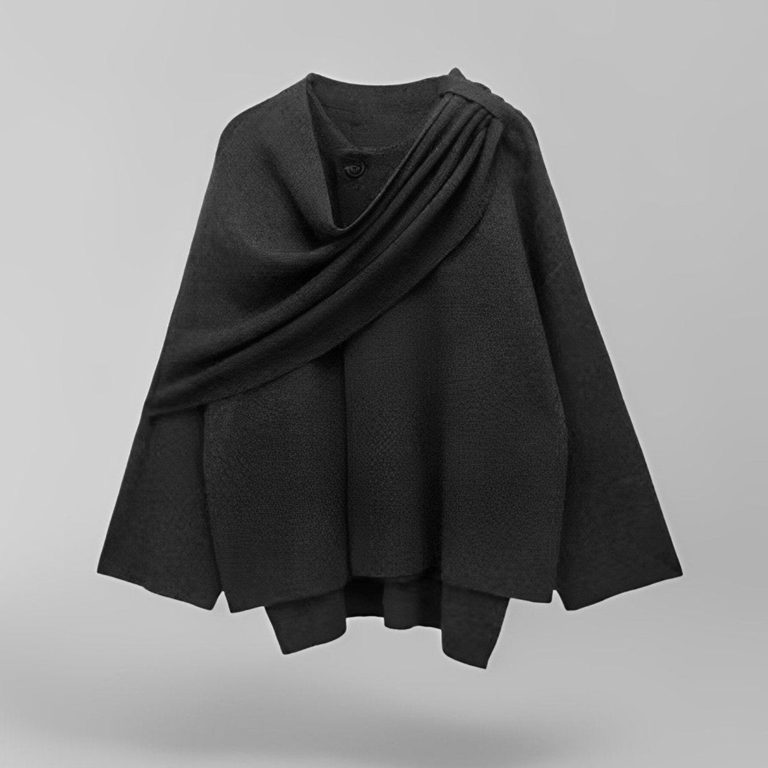 Clementine | Draped Cowl Neck Poncho