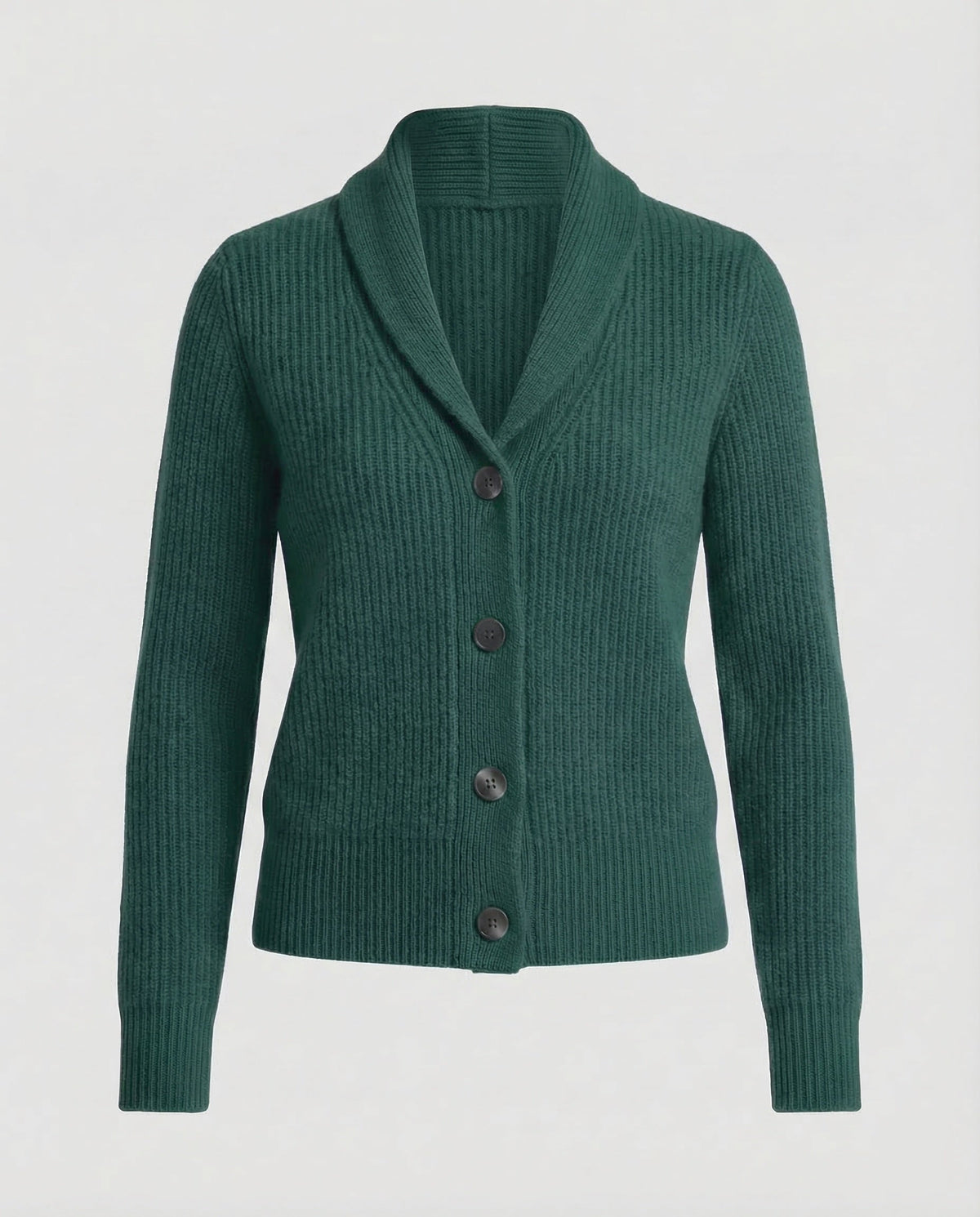 Isabel | Ribbed Shawl Collar Cardigan