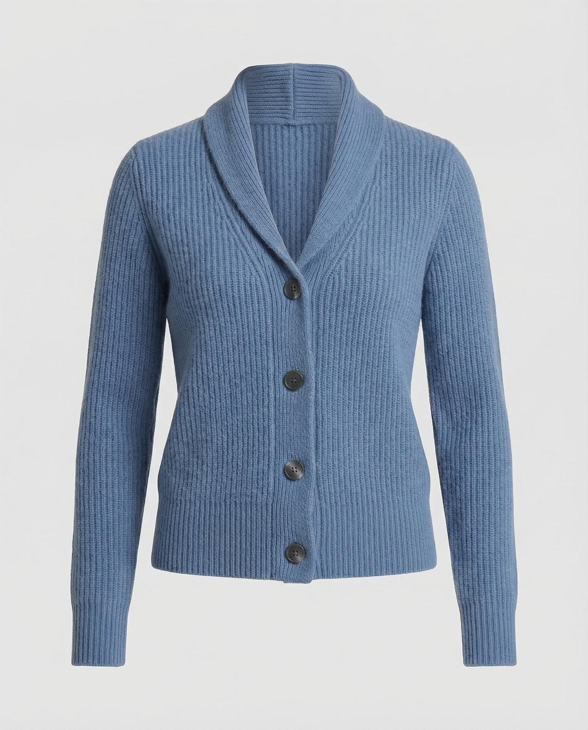 Isabel | Ribbed Shawl Collar Cardigan