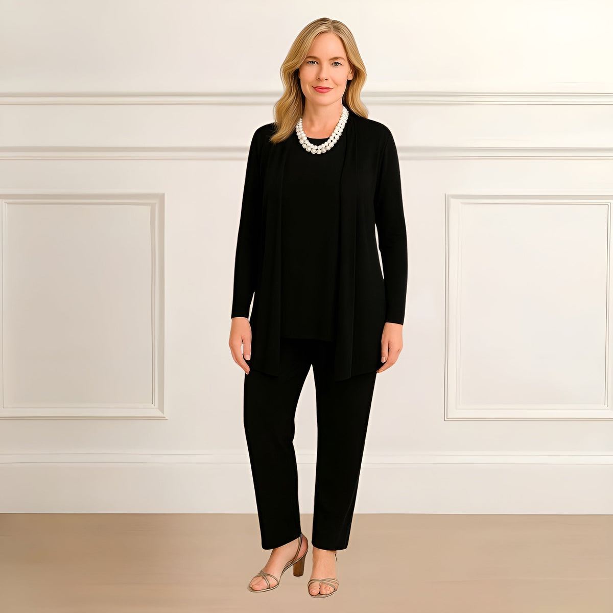 Georgia | Cardigan, Top and Trouser Set