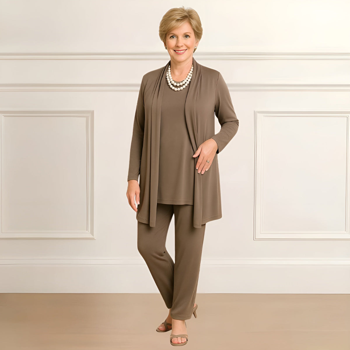 Georgia | Cardigan, Top and Trouser Set