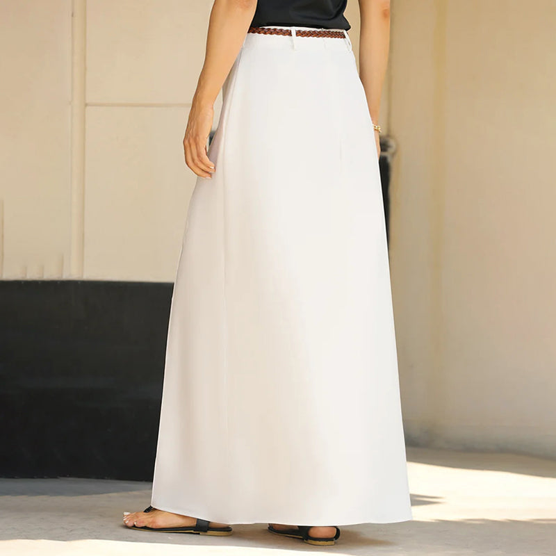 Penelope | High Waisted A-Line Maxi Skirt