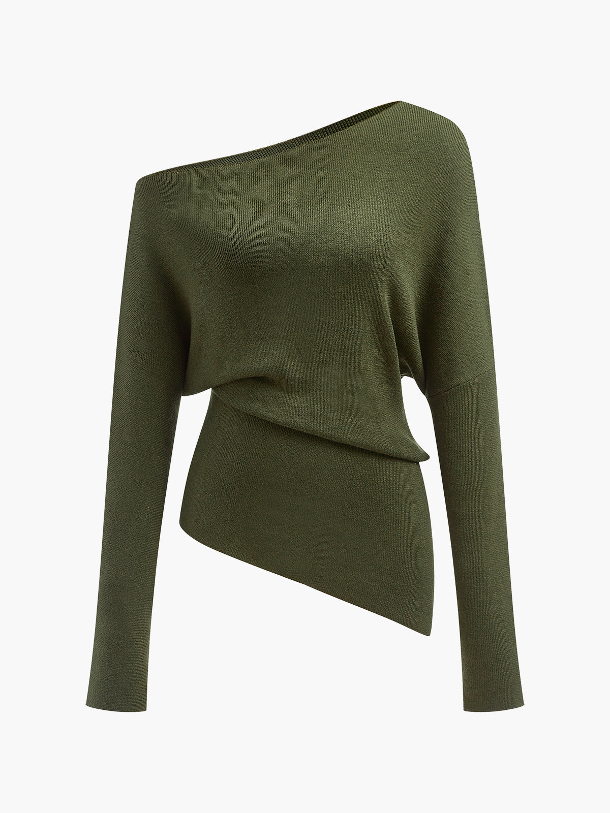 Selina | Jersey de un Hombro de Lana Merina