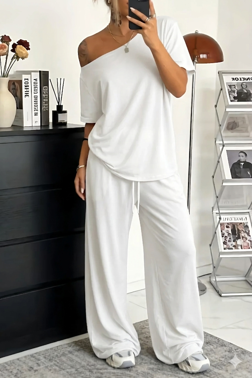 Lucia | Off-Shoulder Loungewear Co-ord