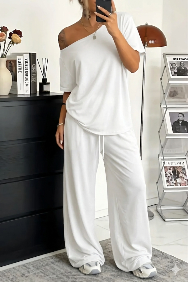 Lucia | Off-Shoulder Loungewear Co-ord