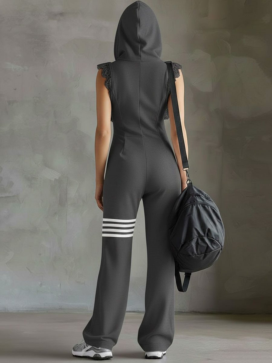 Marian | Hooded Sleeveless Jumpsuit