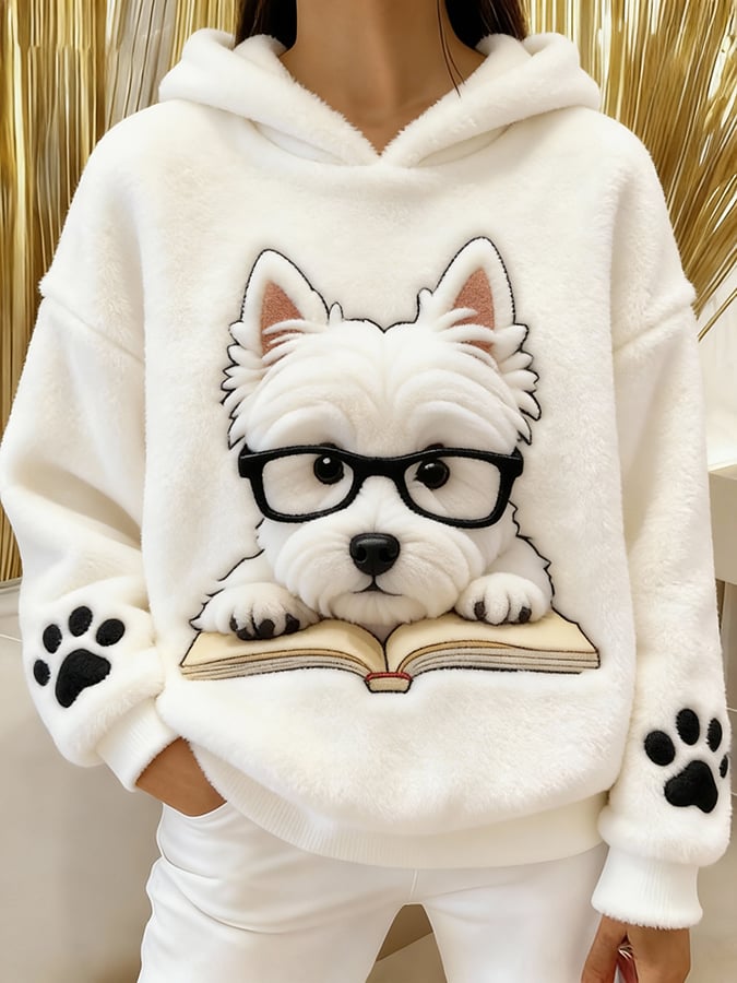 Romilly | Sudadera con Capucha y Gráfico de Perro