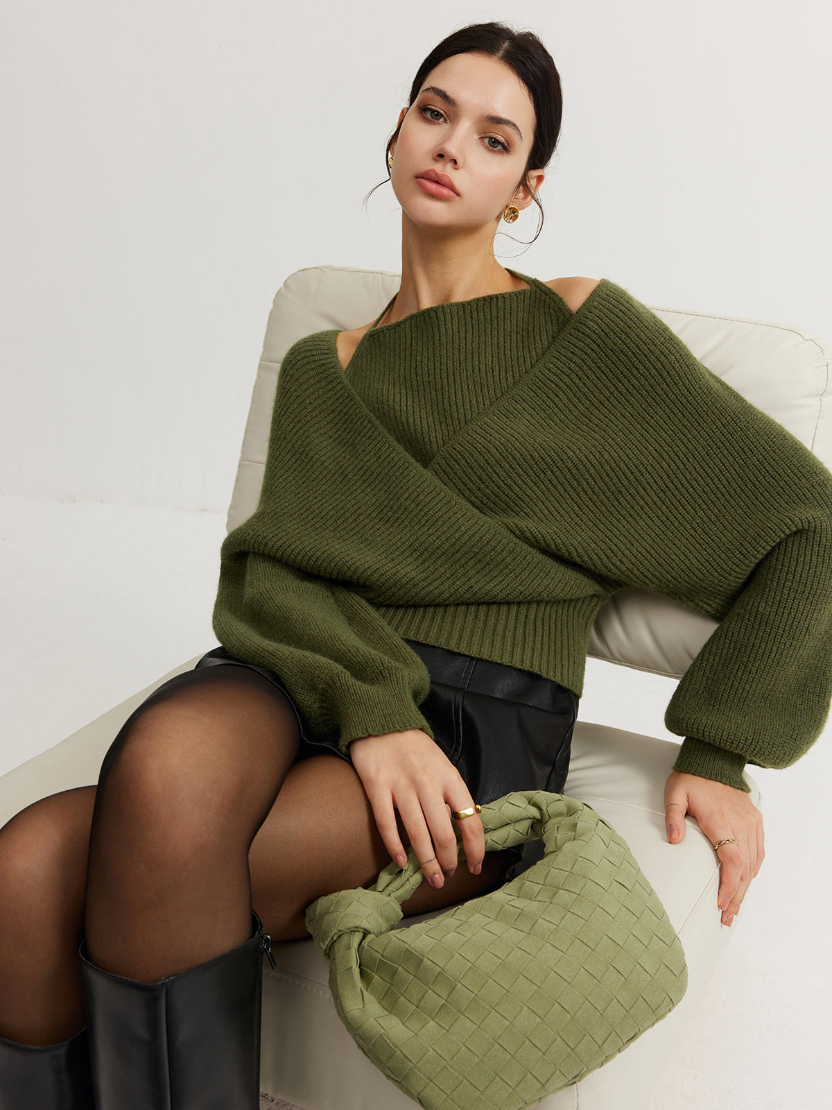 Tamsin | Crossover Wrap Jumper