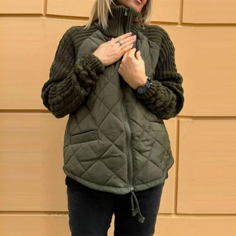 Sabine | Quilted Padded Zip Jacket