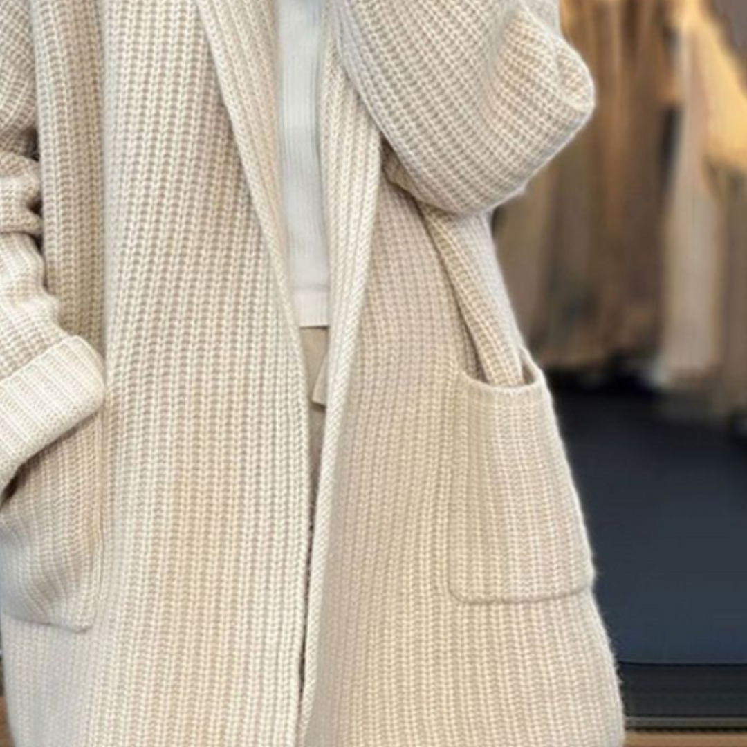 Hollis | Ribbed Open-Front Cardigan