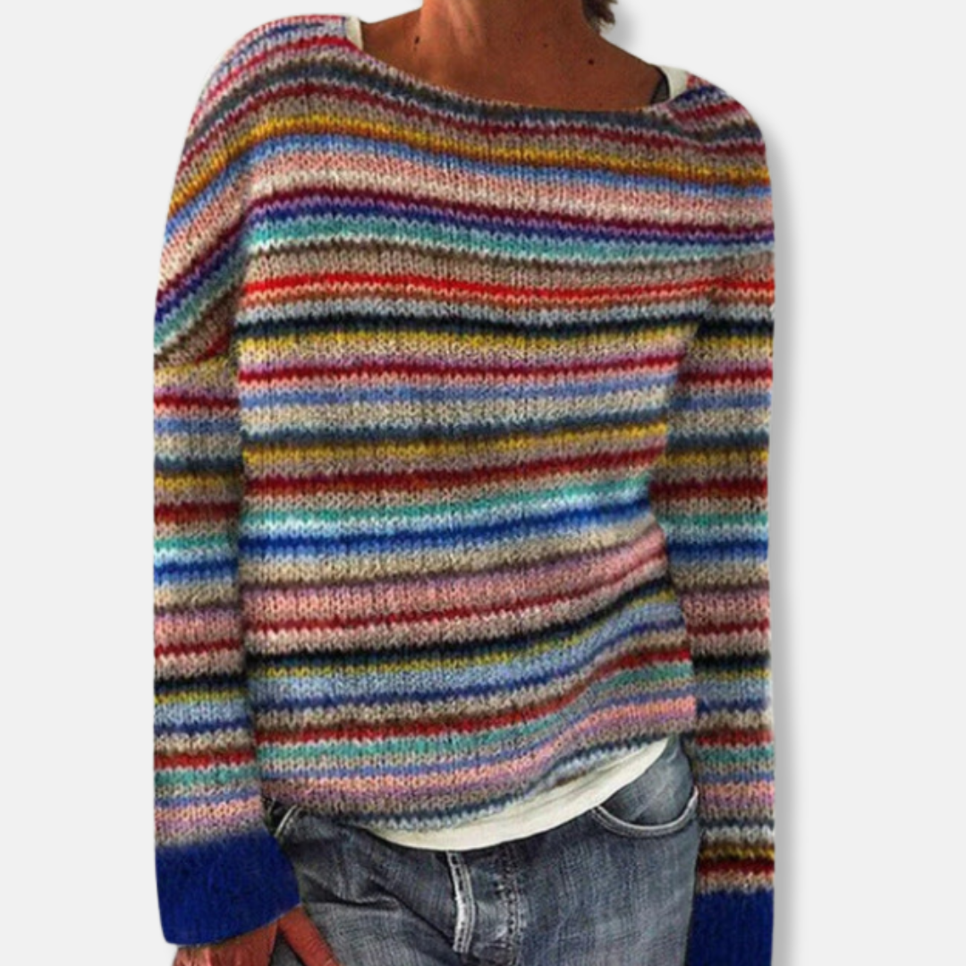 Ellen | Multicolour Patterned Knit Jumper